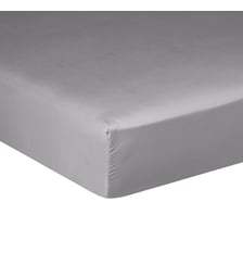 Drap Housse Pure White Satin Lavé Stone Drouault