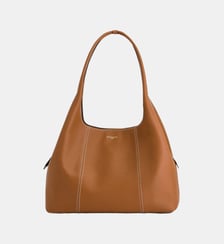 Sac porté épaule moyen modèle Juliette en cuir grainé Le Tanneur