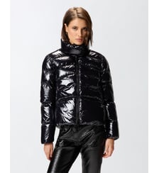 Doudoune caban en nylon cristal Pinko