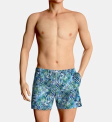 Short de bain à motif psychédélique avec suspensoir Impetus