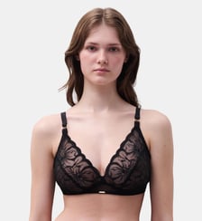 Soutien-gorge sans armature triangle broderie florale Chantelle