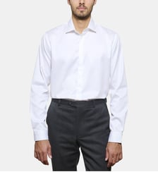 Chemise blanche en twill coupe droite Atelier Privé