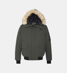 Blouson Keyburn court rembourré capuche effet fourrure Schott