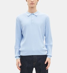 Pull col polo en laine mérinos The Kooples