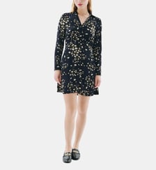 Robe reliane - Motif floral - Viscose lenzing ecovero - Coupe plissée Caroll