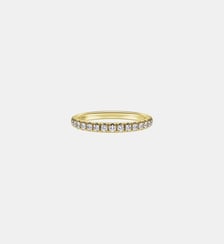 Anneau Eternity, Diamants de synthèse 0,4 ct tw, Forme ronde, Or blanc 18 carats Swarovski