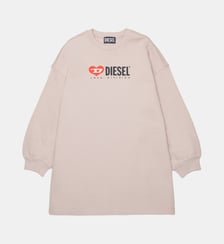 Robe à col rond avec logo Diesel Kids