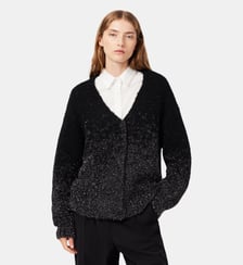 Cardigan jacquard dégradé métallisé Lacoste