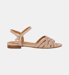 Sandales Plates Ellis Cuir de Chèvre Suédé Bobbies