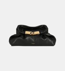 Sac DINNER AT 8 Small en cuir lisse Balmain