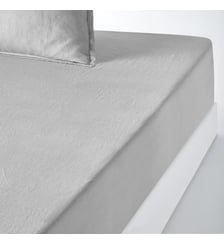 Drap housse lin lavé, bonnet 35 cm La Redoute Interieurs