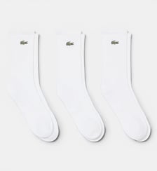 Lot de 3 paires de chaussettes hautes côtelées Lacoste