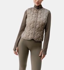 Doudoune sans manches de sport femme Kenal Coupe-vent avec poches Born Living Yoga