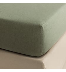 Drap housse Nuances 50% coton - 50% lin Le Jacquard Francais