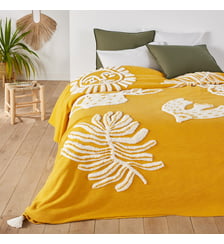 Dessus de lit coton, motifs tuftés La Redoute Interieurs