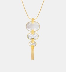 Collier long   doré à l'or fin - Ashanti Satellite