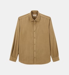 Chemise droite Charles en velours milleraies Serge Blanco