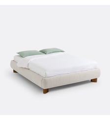 Lit tissu bouclette avec sommier La Redoute Interieurs