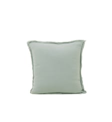 Lot De 2 Taies D'Oreiller  Gaze de coton lavé finition frangée, 65x65 cm Madura