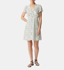 Robe courte imprimé pois Ikks