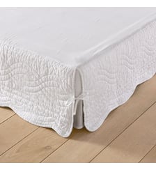 Cache sommier matelassé coton La Redoute Interieurs