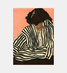 Poster   Serene Stripes - The Poster Club x Hanna Petterson Poster & Frame