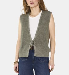 Gilet Sans Manches En Alpaga Mélangé Pacha Maison 123