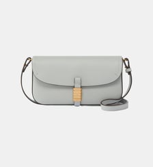 Sac porté épaule moyen saddle flat en cuir Pinko