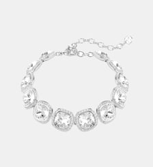 Bracelet Una Angelic, Taille coussin, Métal rhodié Swarovski
