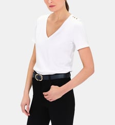 T-shirt droit Manon en coton Caroll