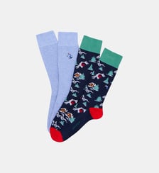 Pack 2 chaussettes en coton - Noël en altitude Arthur