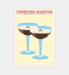 Poster    Espresso Martini - PSTR studio x Elin PK Poster & Frame