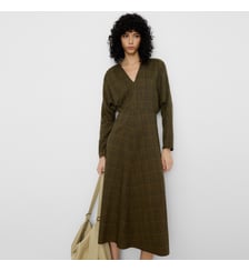 Robe japonaise à manches à carreaux Adolfo Dominguez