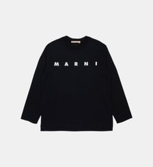 T-shirt en jersey à manches longues avec logo Marni Marni