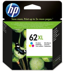 Cartouche d'encre 62 XL 3 couleurs HP