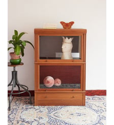 Vitrine MD en bois Victoria N°1362 - Produit chiné Debongout