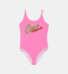 Maillot une pièce avec logo Dsquared2