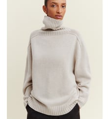 Pull col roulé ample en cachemire Bompard