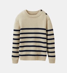 Pull marinière  en laine majoritaire Cyrillus
