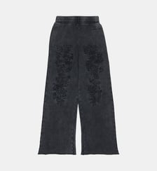 Pantalon en laine polaire avec des bandes de raccommodage MM6 Maison Margiela