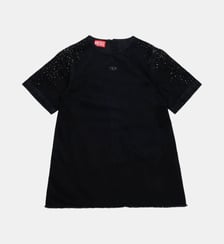 Robe à manches courtes avec logo Diesel Kids