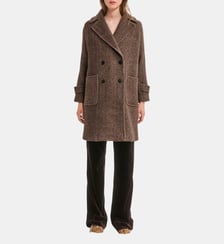 Manteau croisé à chevrons - ANSA Pablo