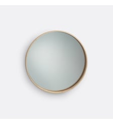 Miroir rond plaqué chêne Ø59 cm La Redoute Interieurs