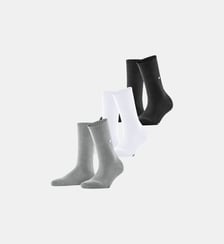 Chaussettes Crew 3-Pack Coton Burlington