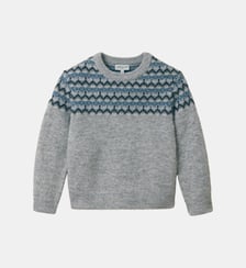 Pull jacquard avec laine Garçon Cyrillus