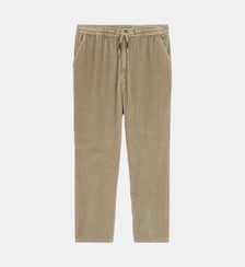 Pantalon 557 en velours côtelé stretch à taille élastiquée Serge Blanco