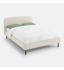 Lit rembourré tissu bouclette avec sommier La Redoute Interieurs