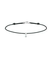 Bracelet Cordon BB - Diamant solitaire 0,07ct - Or blanc 750‰ La Brune & La Blonde