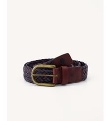 Ceinture en corde et cuir tressé Faguo