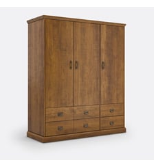 Armoire 3 portes, 4 tiroirs, 2/3 penderie La Redoute Interieurs